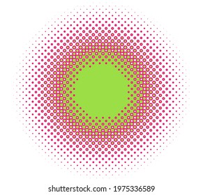 Halftone (half-tone) element. Dots, circles, speckles and freckles vector illustration. Stipple-stippling design