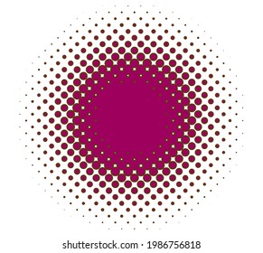 elemento semitónico (semitono). Dibujo vectorial de puntos, círculos, especkles y pecas. Diseño de estimulo