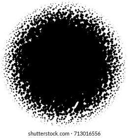 Halftone element with square or triangle instead of circles