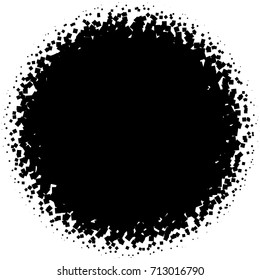 Halftone element with square or triangle instead of circles