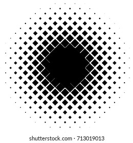 Halftone element with square or triangle instead of circles