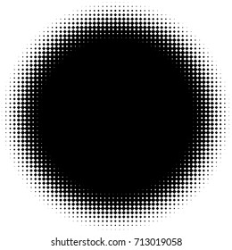 Halftone element with square or triangle instead of circles