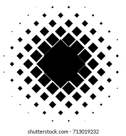 Halftone element with square or triangle instead of circles