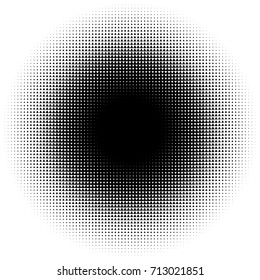 Halftone element with square or triangle instead of circles