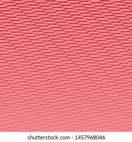 Halftone Ellipse Spotted Dots Circle Abstract Vector Illustration Red Background.