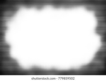 Halftone Engraving Black and White Striped Texture. Lined Gradient Template for Design, Background, Wrapping, Website Decoration