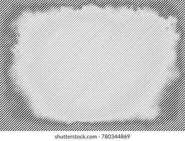 Halftone Engraving Black and White Striped Texture. Lined Gradient Template for Design, Background, Wrapping, Website Decoration