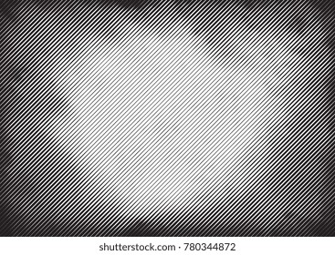 Halftone Engraving Black and White Striped Texture. Lined Gradient Template for Design, Background, Wrapping, Website Decoration