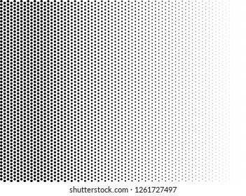 Halftone fade gradient background. Black and white comic backdrop. Monochrome points vector. 