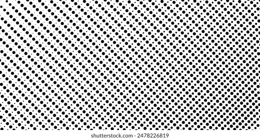 Halftone fade gradient background. Black and white comic backdrop. Monochrome points vector.