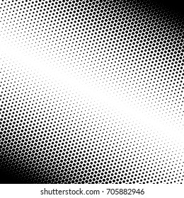 Halftone fade gradient background. Black and white comic backdrop. Monochrome points vector.
