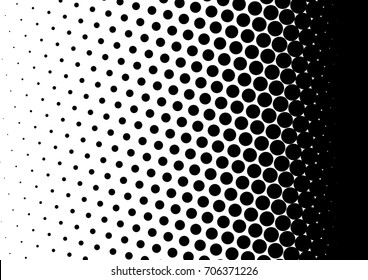 Halftone fade gradient background. Black and white comic backdrop. Monochrome points vector.