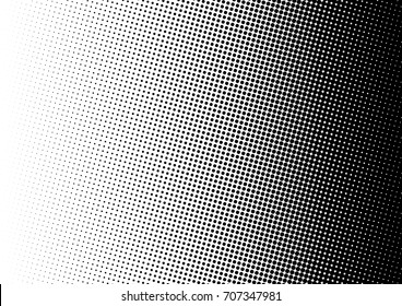 Halftone Fade Gradient Background. Black And White Comic Backdrop. Monochrome Points Vector.