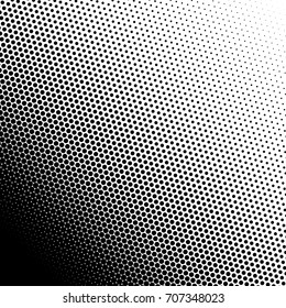 Halftone fade gradient background. Black and white comic backdrop. Monochrome points vector.