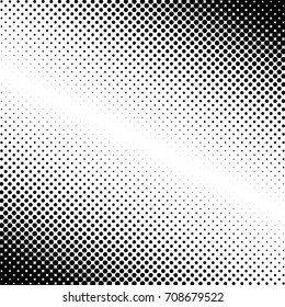Halftone fade gradient background. Black and white comic backdrop. Monochrome points vector.