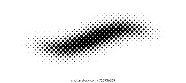 Halftone fade gradient background. Black and white comic backdrop. Monochrome points vector.