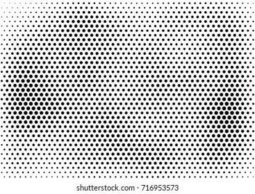 Halftone fade gradient background. Black and white comic backdrop. Monochrome points vector.