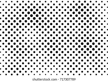 Halftone fade gradient background. Black and white comic backdrop. Monochrome points vector.