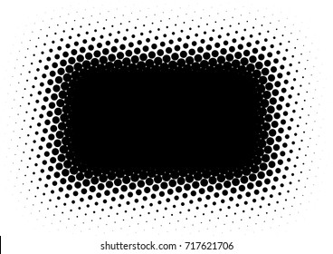 Halftone fade gradient background. Black and white comic backdrop. Monochrome points vector.