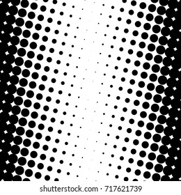 Halftone fade gradient background. Black and white comic backdrop. Monochrome points vector.