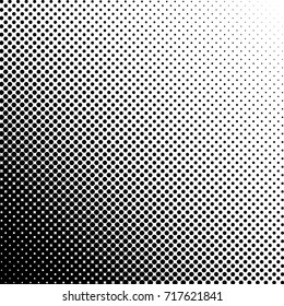 Halftone fade gradient background. Black and white comic backdrop. Monochrome points vector.