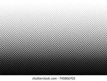 Halftone Fade Gradient Background. Black And White Comic Backdrop. Monochrome Points Vector.