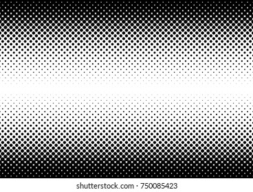 Halftone fade gradient background. Black and white comic backdrop. Monochrome points vector.