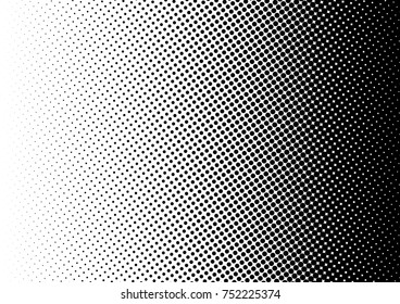 Halftone fade gradient background. Black and white comic backdrop. Monochrome points vector.