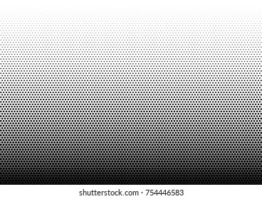 Halftone fade gradient background. Black and white comic backdrop. Monochrome points vector.