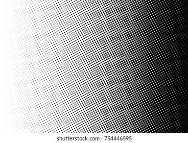 Halftone Fade Gradient Background. Black And White Comic Backdrop. Monochrome Points Vector.