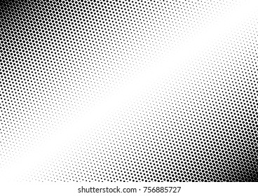 Halftone fade gradient background. Black and white comic backdrop. Monochrome points vector.