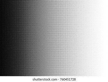 Halftone fade gradient background. Black and white comic backdrop. Monochrome points vector.