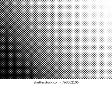 Halftone fade gradient background. Black and white comic backdrop. Monochrome points vector.