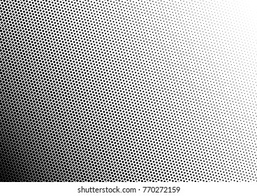 Halftone fade gradient background. Black and white comic backdrop. Monochrome points vector.