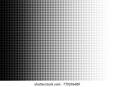 Halftone fade gradient background. Black and white comic backdrop. Monochrome points vector.