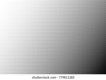 Halftone fade gradient background. Black and white comic backdrop. Monochrome points vector.