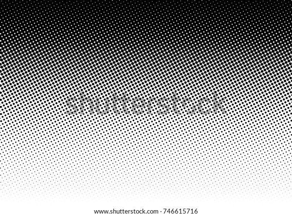 Halftone fade gradient\
background. Black and white comic backdrop. Monochrome points\
vector.