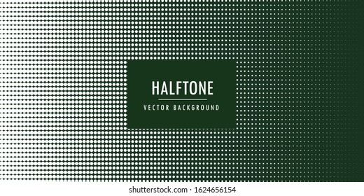 Halftone fade gradient green background