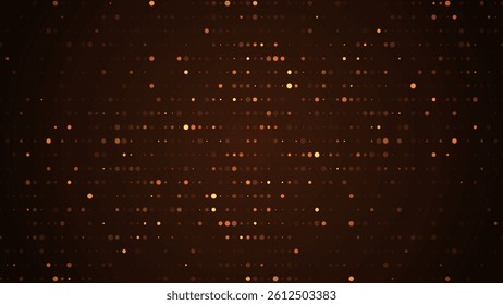 Halftone faded dots texture. Random dots background. Dot pattern glow effect. Polka dot technology background.