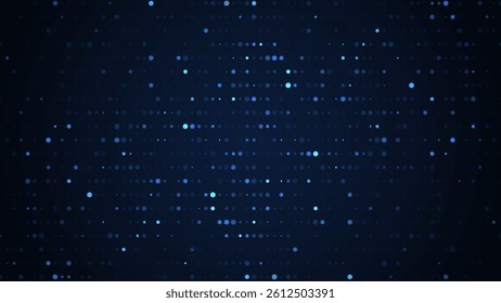Halftone faded dots texture. Random dots background. Dot pattern glow effect. Polka dot technology background.