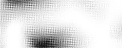Halftone Faded Gradient Texture. Grunge Halftone Grit Background. White And Black Sand Noise Wallpaper. Retro Pixilated Vector Backdrop