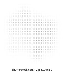 Halftone faded gradient texture. Grunge halftone grit background. White and black sand noise wallpaper. Retro pixilated vector backdrop