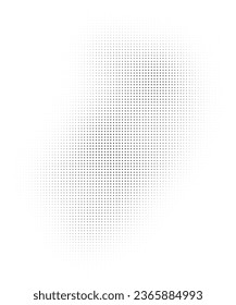Halftone faded gradient texture. Grunge halftone grit background. White and black sand noise wallpaper. Retro pixilated vector backdrop