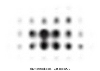 La textura de degradado de semitono se desvaneció. Grunge el fondo de la rejilla de medio tono. Papel tapizado de arena blanca y negra. Fondo vectorial retro