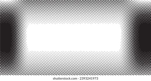 Halftone faded gradient texture. Grunge halftone grit background. White and black sand noise wallpaper.