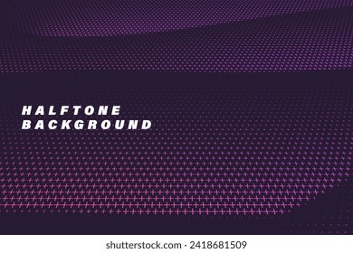 Halftone faded gradient texture. Grunge halftone grit background. Abstract dots wallpaper. Retro pixilated vector backdrop