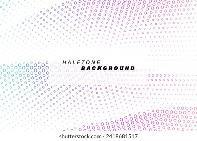 Halftone faded gradient texture. Grunge halftone grit background. Abstract dots wallpaper. Retro pixilated vector backdrop