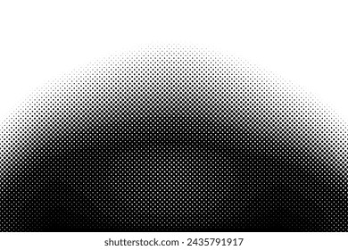 Halftone faded gradient texture. Grunge halftone grit background. Vector Illustration.