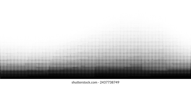 Textura degradada de semitonos descoloridos. Fondo de semitono grunge. Fondo de degradado monocromo. Ilustración de vector