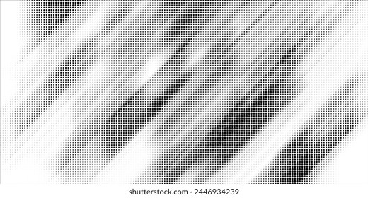 Textura degradada de semitonos descoloridos. Fondo grunge de grano de medio tono. Fondo de pantalla de arena blanca y negra. Fondo de Vector pixilado retro